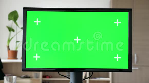 大屏幕彩色模型的现代个人电脑视频的预览图
