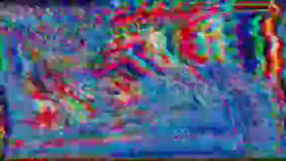 充满活力的迷幻几何科幻闪闪发光的背景损坏的计算机系统效果供创造性使用视频的预览图