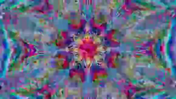 多色观赏汽波梦幻全息背景计算机数据仿制品损坏视频的预览图