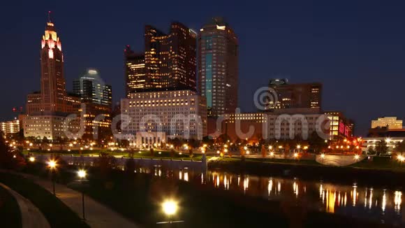 哥伦布俄亥俄州市中心4K视频的预览图