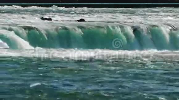 尼亚加拉大瀑布的水流视频的预览图
