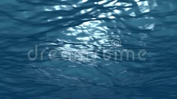 奇妙的水下海浪动画4096x2304环4K视频的预览图