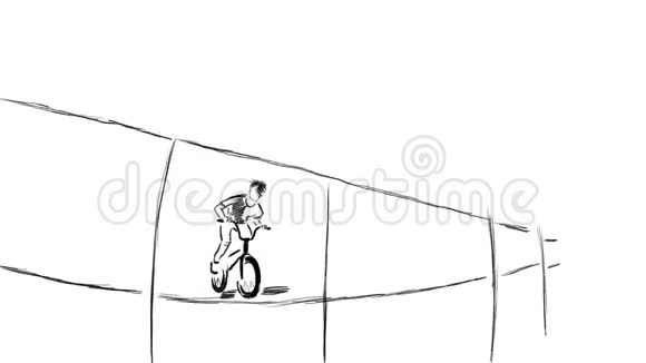 跳上一辆BMX自行车经典的吐温视频的预览图