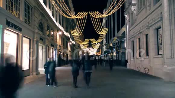 时光流逝首都的夜街视频的预览图