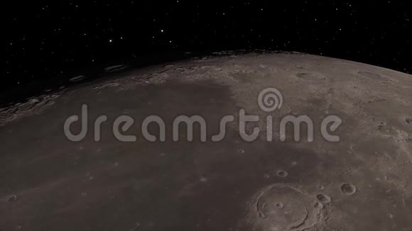 月背景写实视频月球是围绕地球运行的天文天体图像的元素视频的预览图