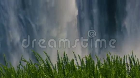 维多利亚瀑布的雾水详细视图视频的预览图
