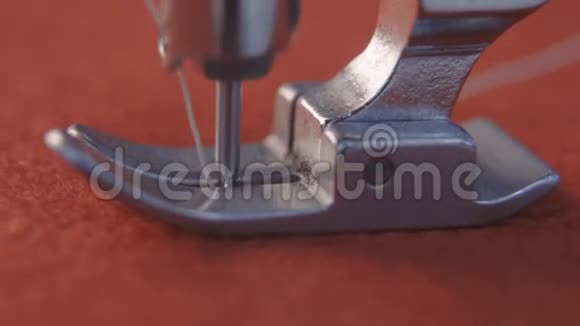 缝纫机缝纫筛选工艺针头特写视频的预览图