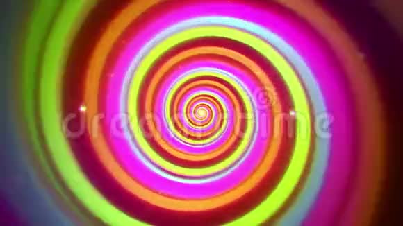 彩色下旋VJ环运动图形背景视频的预览图