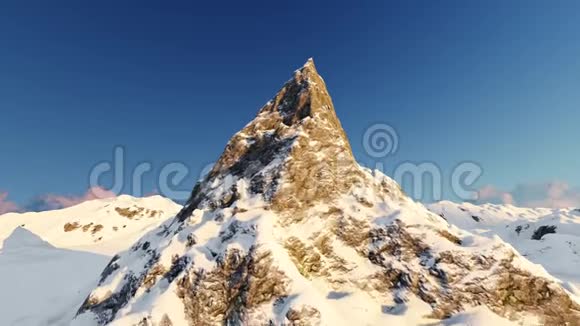 飞越雪山峰视频的预览图