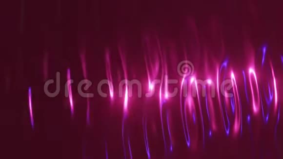 三维渲染抽象波背景在霓虹色中缓缓流动慢波纹理动画4公里视频的预览图