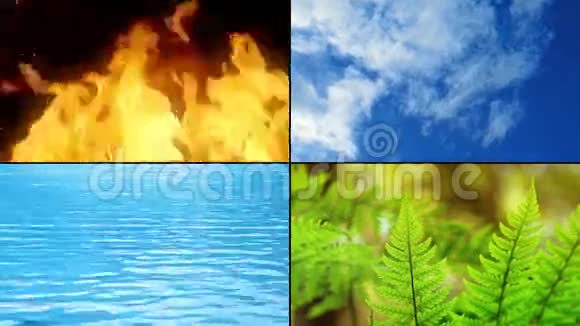 生命要素火水地球空气视频的预览图