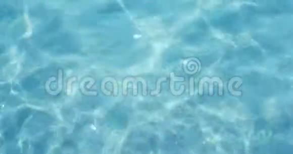 蓝色热带加勒比海景观纹理效果背景波浪海洋运动无缝环视频的预览图