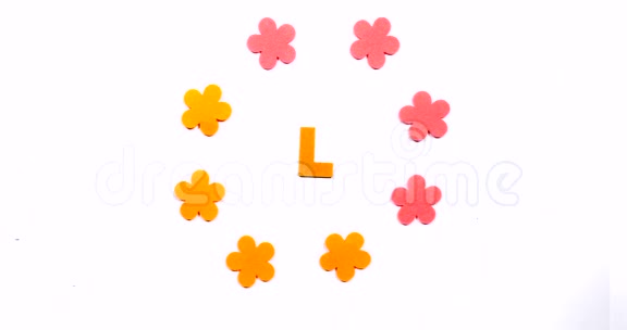 英文字母的字母L在白色背景上跳舞的信视频的预览图