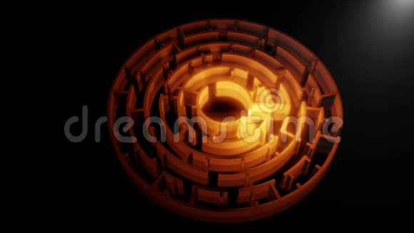3D圆形迷宫录像视频的预览图