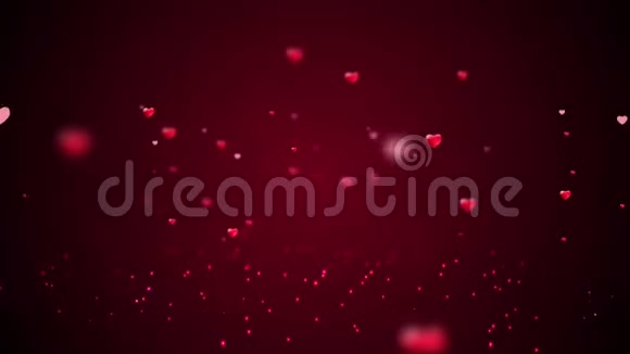 情人节卡片情人节背景爱情红婚礼庆典视频的预览图