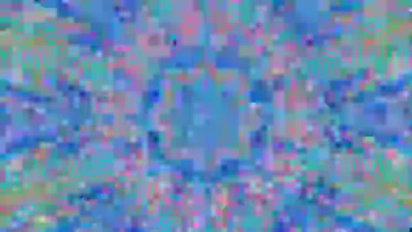未来派分形装饰多色粒子冥想视频视频的预览图
