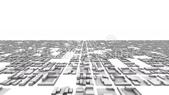 城市办公大楼成长时间推移3D视频的预览图