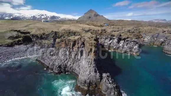 冰岛岩石火山视频的预览图