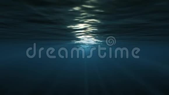 水下抽象太阳光视频的预览图