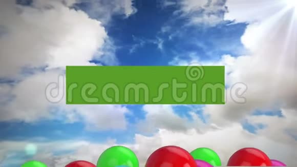 闪光销售图形与气球视频的预览图