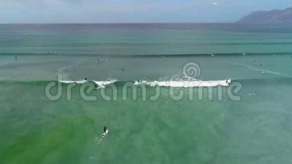 游客在海上冲浪4K视频的预览图