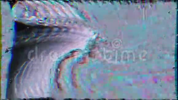 休闲迷幻霓虹科幻闪影背景任何类型项目的VHS胶片效果视频的预览图