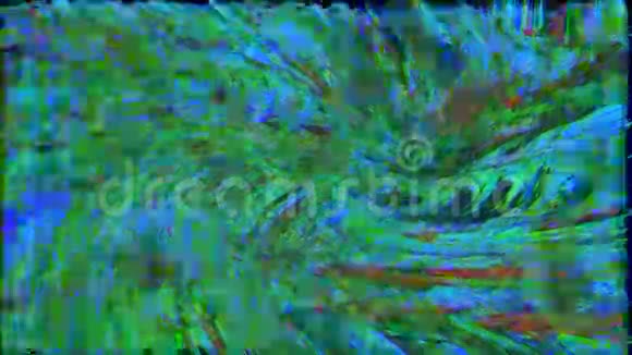 计算机产生的闪光镜头全息数据崩溃效应视频的预览图