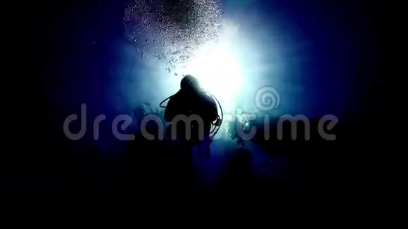 潜水员游过摄像机视频的预览图