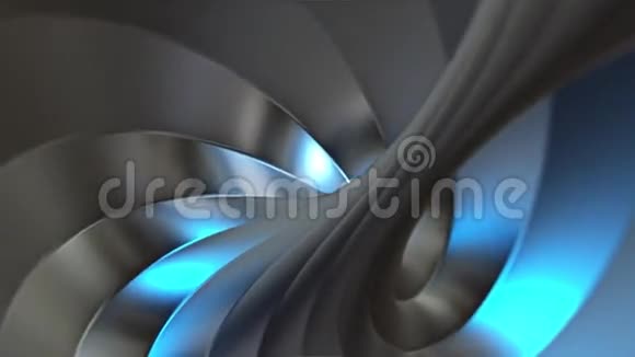 环钢扭曲环面隧道动画变异2视频的预览图