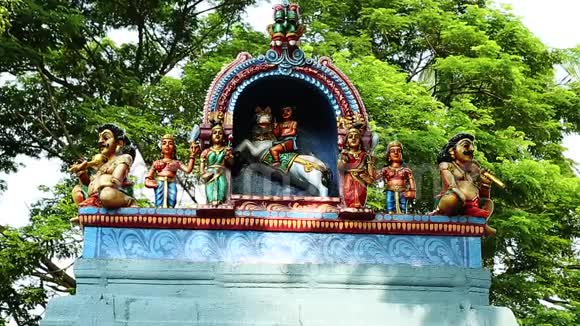 南印度泰米尔纳德邦印度传统寺庙视频的预览图