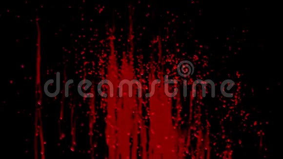 动画黑色背景上的红血丝视频的预览图