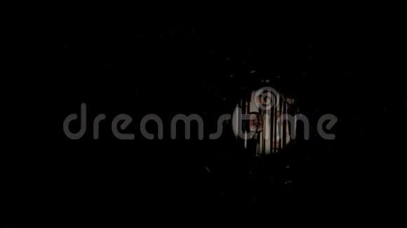 爱迪生隧道黑暗中的老式灯泡视频的预览图