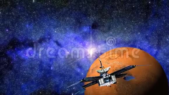 探索者走近红色星球火星3D动画视频的预览图
