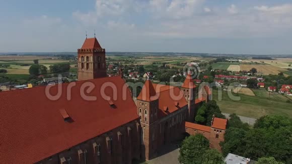 波兰Kwidzyn城堡2016年7月空中观景视频的预览图