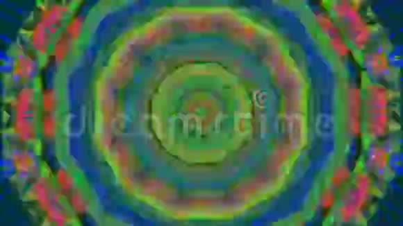 有机几何曼陀罗彩色粒子为网蓬显示视频的预览图