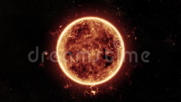 cg在太空中产生了孤立的太阳恒星视频的预览图