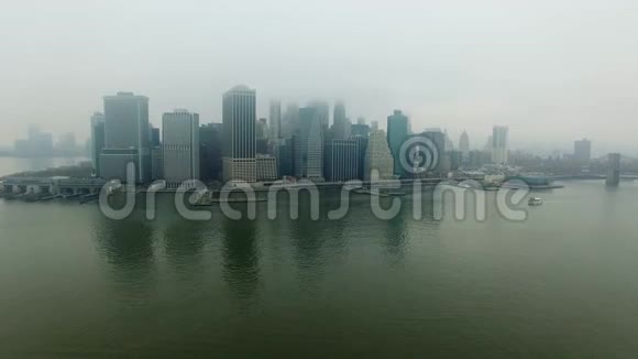 曼哈顿岛从哈德逊河拍摄的复印机视频的预览图