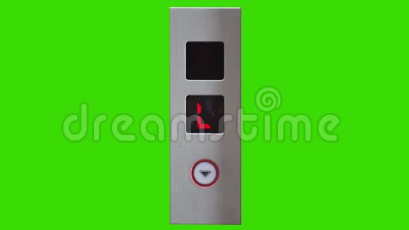 带有绿色屏幕背景按钮的移动电梯面板视频的预览图