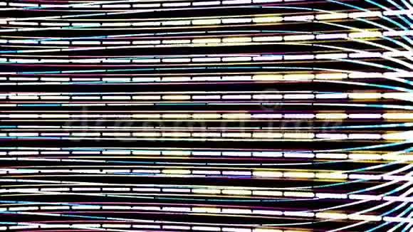 抽象霓虹灯流动快无缝环动画技术和未来主义概念霓虹灯与视频的预览图