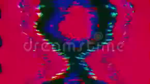 五彩斑斓的不良跳闸效果光变换闪烁背景循环动画视频的预览图