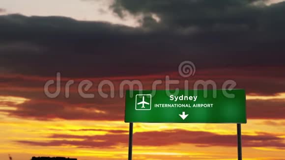 飞机降落在悉尼视频的预览图