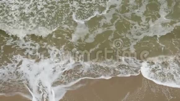 加勒比海的热带绿松石海滩白色的沙滩海岸视频的预览图