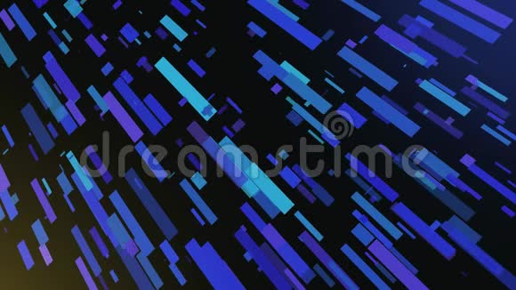 彩色背景笔画对角线移动的抽象动画动画彩色多层流动的背景视频的预览图
