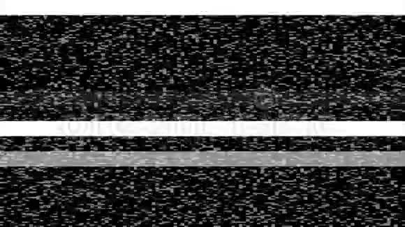 带有噪声背景的抽象线故障电视噪音影响视频的预览图