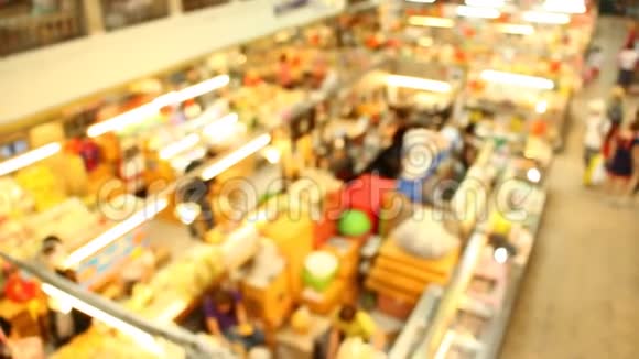 泰国香麦瓦罗吉市场模糊视频的预览图