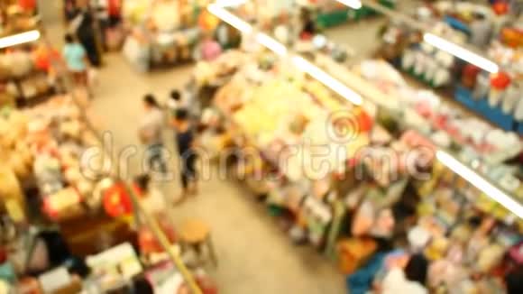 泰国香麦瓦罗吉市场模糊视频的预览图