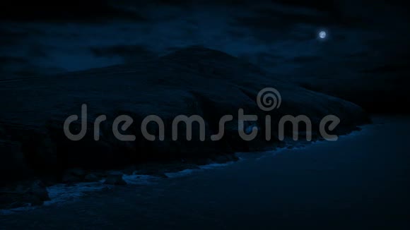 夜间海岸景观视频的预览图