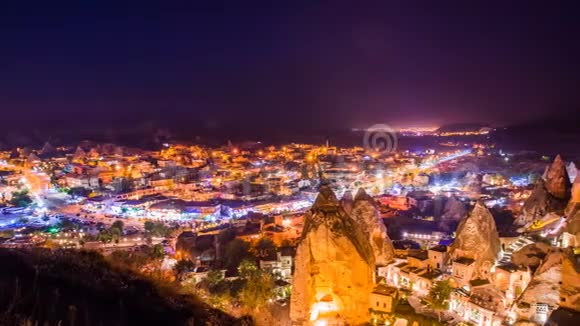 土耳其CappadociaGoreme村的潘定时图视频的预览图