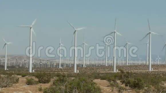 风力涡轮机风车时间推移剪辑5视频的预览图