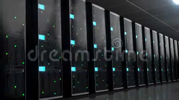 3D4K服务器数据中心存储托管概念视频的预览图